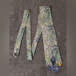 The Gallery Collection Peacock Patterned Silk Tie - Multicolor
